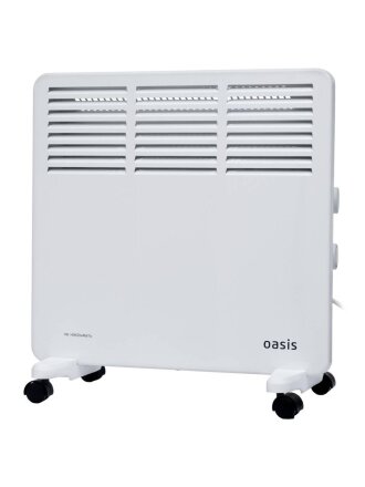 Конвектор Oasis, напольный/настенный, 1 кВт, 15 м2, белый, VK-10