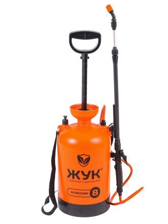Опрыскиватель садовый Жук, 8 л, пластик, 650-970 мм, телескопический брандспойт, Классик, ОП-207 0444-00