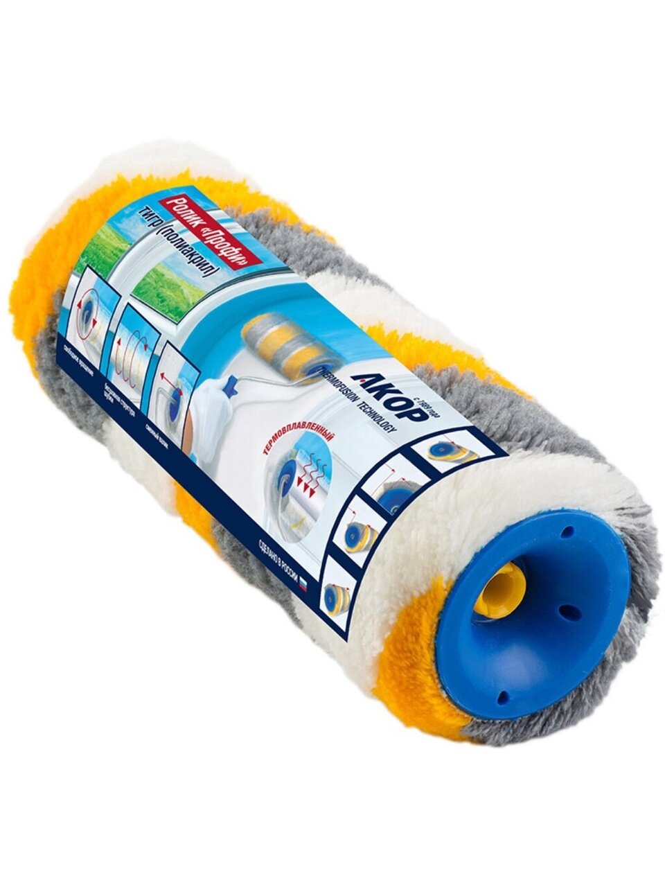 Валик малярный Акор, Профи Тигр, полиакрил, 240 мм, 252 48 024