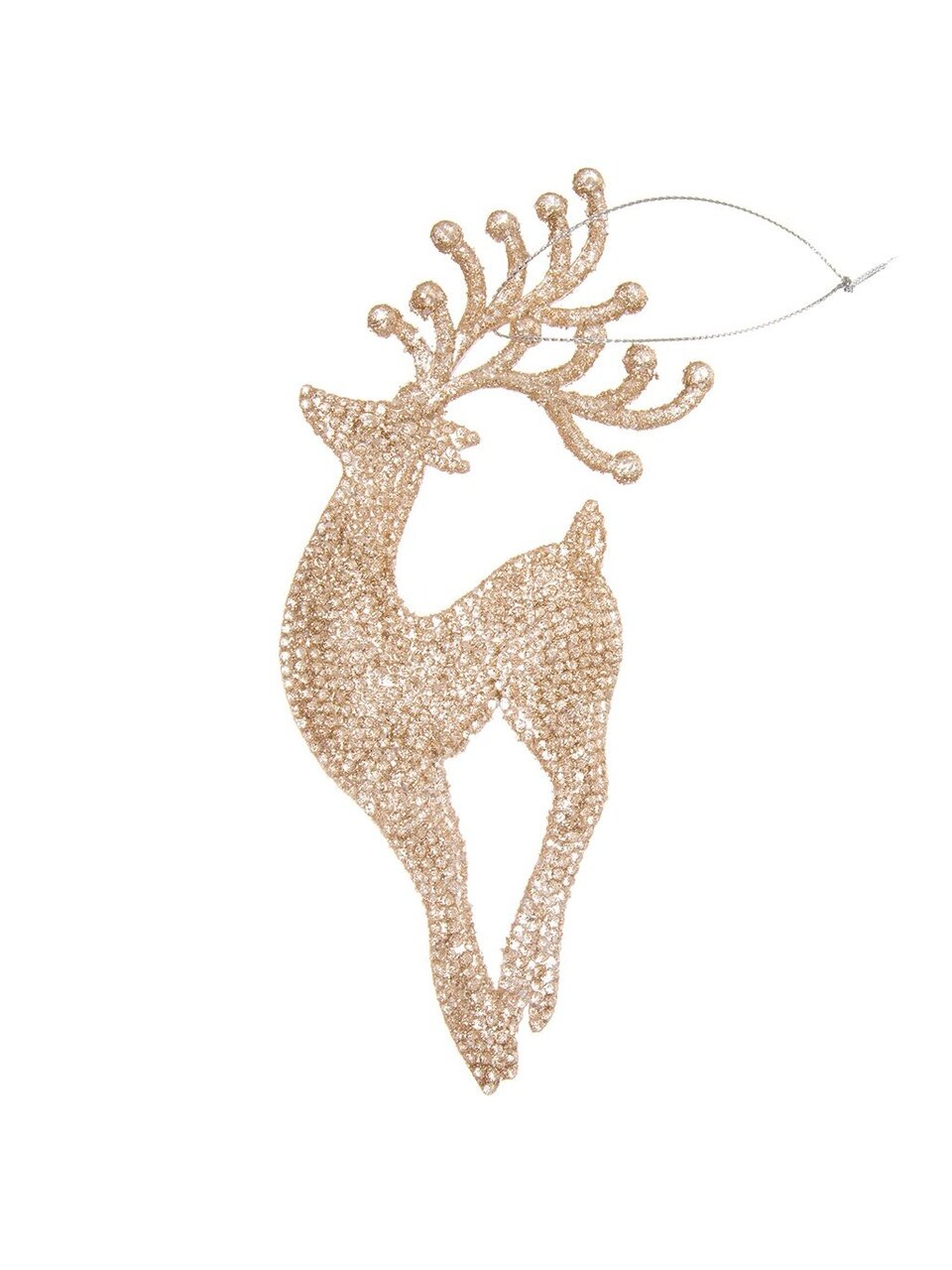 Елочное украшение Олень, золото, 8х17.5 см, пластик, SYYKLA-191939G