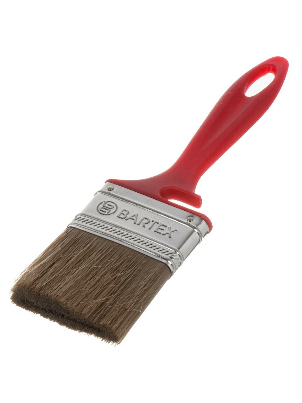 Кисть плоская, Bartex, Евро, для водно-дисперсионной краски, 63 мм, 2 1/2 '', искусственная щетина, рукоятка пластик, 1127425