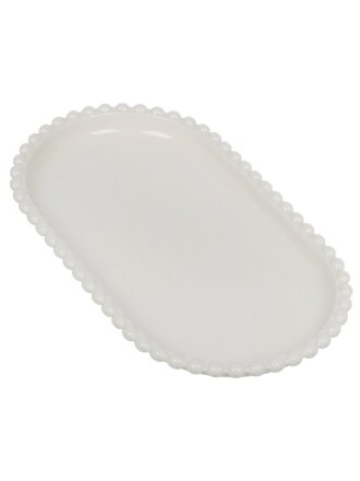 Блюдо фарфор, овальное, 14.5х25х2.5 см, Pearl, Lefard, 761-105