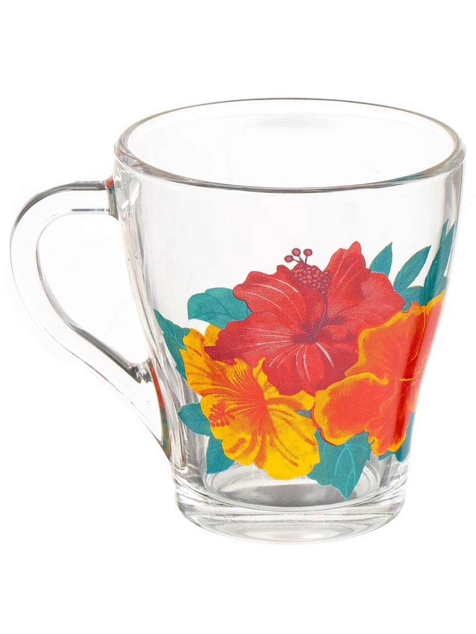 Кружка стекло, 250 мл, Грация Гибискусы, ОСЗ, 13C1649G