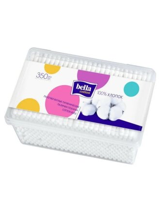 Ватные палочки 350 шт, коробка, Bella, BC-081-P350-001