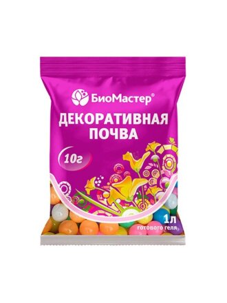 Декоративная почва БиоМастер, Гидрогель, гранулы, 10 г