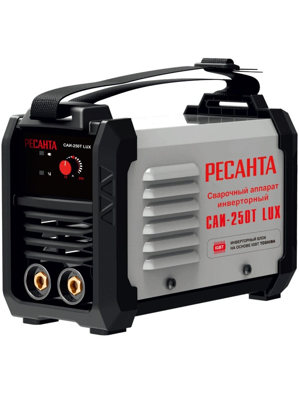 Сварочный аппарат инверторный, Ресанта, САИ-250Т Lux, 8.2 кВт, 250 А, электрод