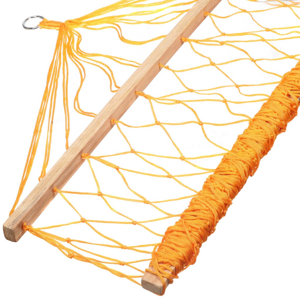 Гамак плетеный, 100х200 см, нейлон, желтый, 100 кг, NSH102