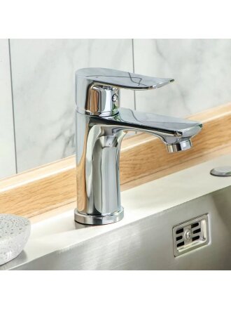 Смеситель для раковины, Aqwin, с картриджем, хром, A1032