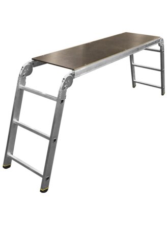 Подмости 1 секция, 6 ступеней, алюминий, 4.1 м, 150 кг, Alumet, SM 363