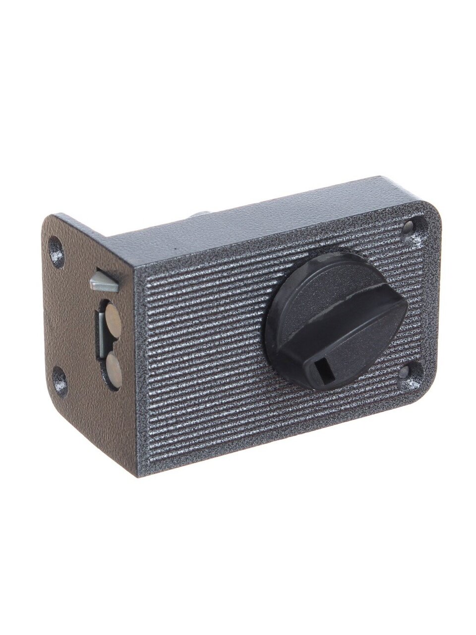 Замок накладной дверной, Зенит, 3Н2-3, 00-00000642, авто запирание, серебро