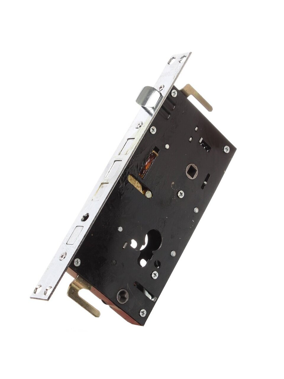 Замок врезной Аллюр, ЗВ1-09ATM-L, 1560, без ручки, цилиндровый, левый, для китайских дверей, хром