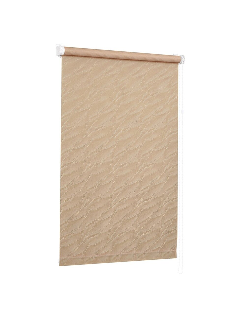 Рулонная штора Веда, 160х68 см, ширина крепления 72 см, кофейная, Delfa, СРШ-01МЭ-839