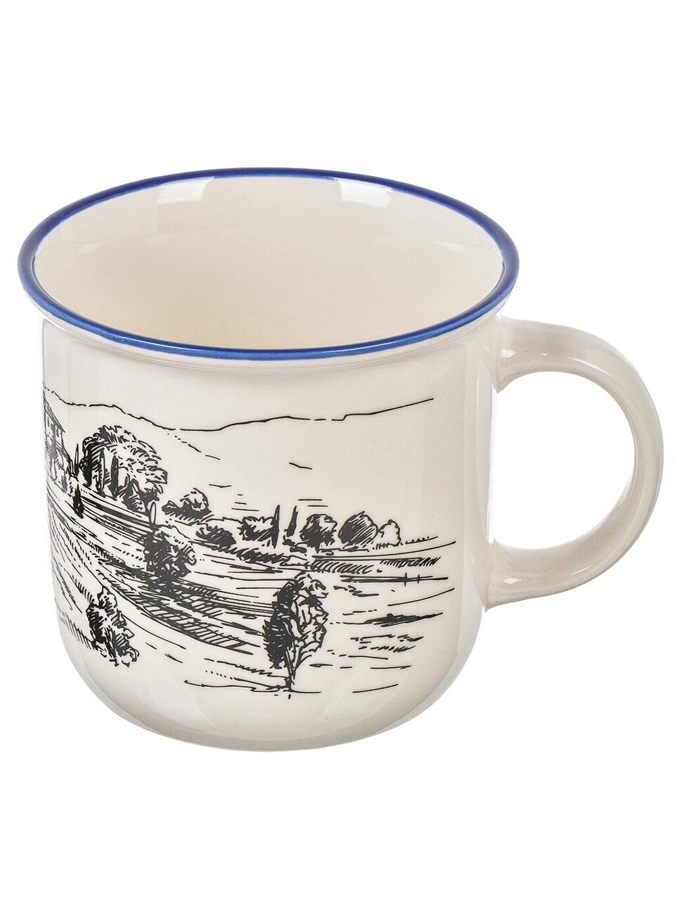 Кружка фарфор, 365 мл, Пейзажи, Atmosphere, AT-K505