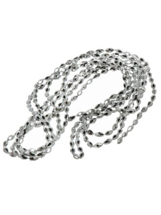 Бусы новогодние 270 см, серебро, Капли, Y4-9455