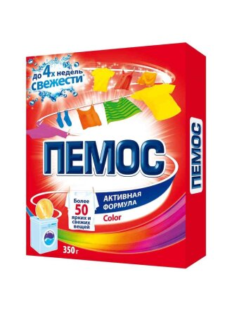 Стиральный порошок Пемос, 0.35 кг, автомат, для цветного белья, Color