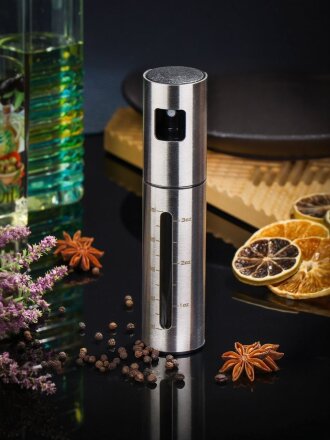 Дозатор-спрей для масла нержавеющая сталь, пластик, 100 мл, Y4-7170