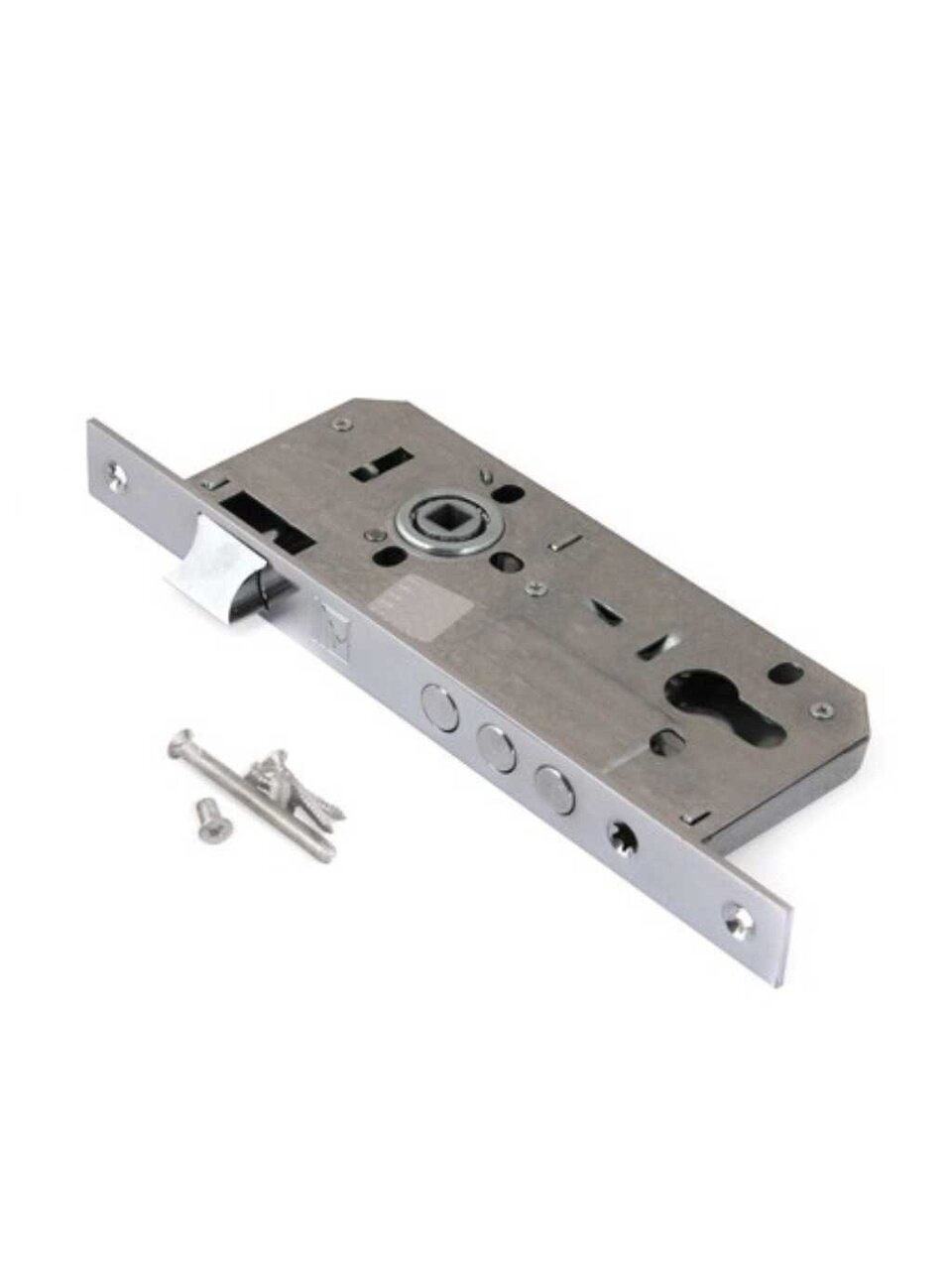 Замок врезной Apecs, 2600-CR, 22174, без ручки, цилиндровый, универсальный, хром