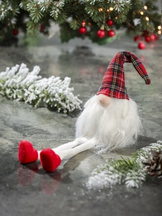 Фигурка декоративная Гномик, 28 см, белая, Y4-8437