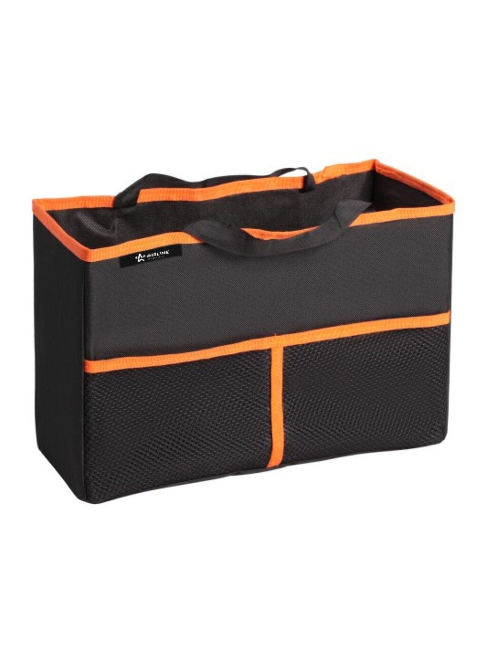 Органайзер Airline, Эко, в багажник, 37х24х15 см, черный, оранжевый, AO-ST-09