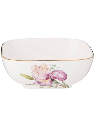 Салатник фарфор, квадратный, 15х5.5 см, подарочная упаковка, Irises, Lefard, 590-348