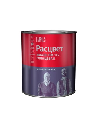 Эмаль Расцвет, ПФ-115, глянцевая, темно-зеленая, 2.7 кг