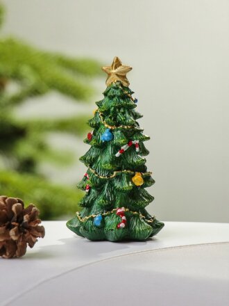 Фигурка декоративная полистоун, Елка, 7х14 см, Y4-9522