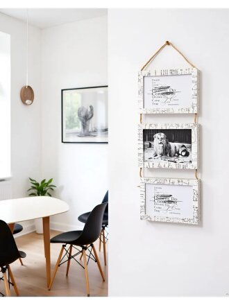 Фоторамка-коллаж на 3 фото, 49х17 см, фото 10х15 см, МДФ, Y4-6750