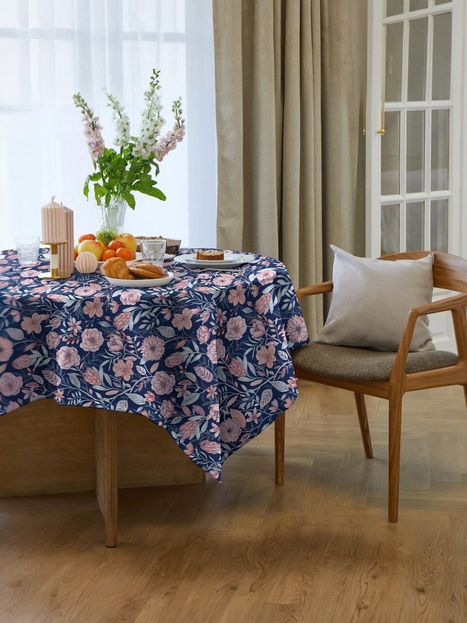 Скатерть 144х200 см, 100% хлопок, рогожка, 170 г/м2, Verossa, Моэна Вид 1