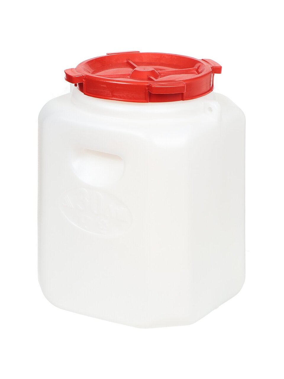 Бочка пластик, пищевая, 30 л, прямоугольная, с широким горлом, в ассортименте, М453, Альтернатива