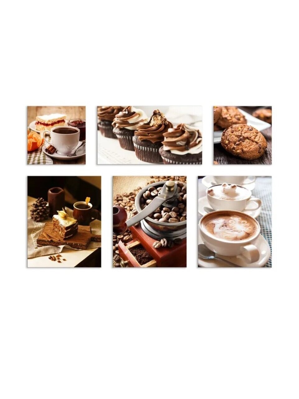 Картина комплект, основа ПВХ, 114х77 см, 6 модулей, S-0737