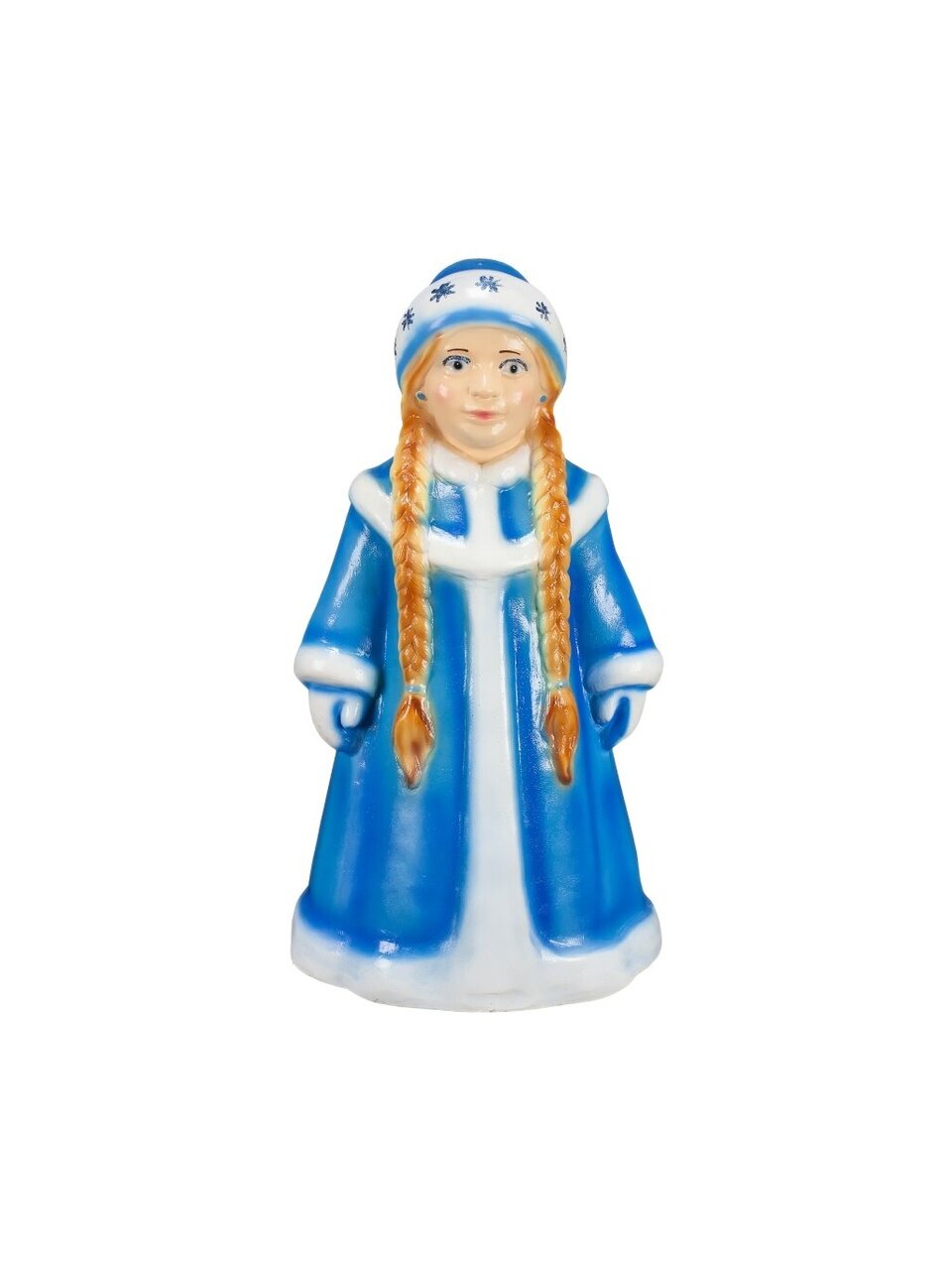 Фигурка садовая Снегурочка в синем, 25х50 см, новогодняя, 320/1