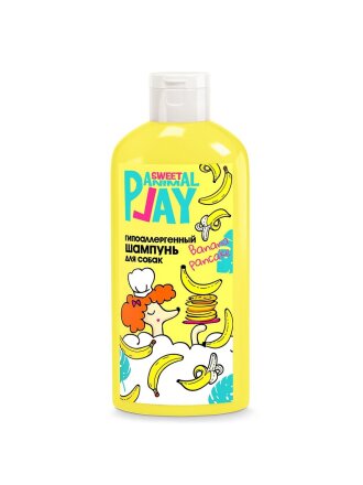 Шампунь Animal Play, Банановый панкейк, для кошек и собак, 300 мл, гипоаллергенный