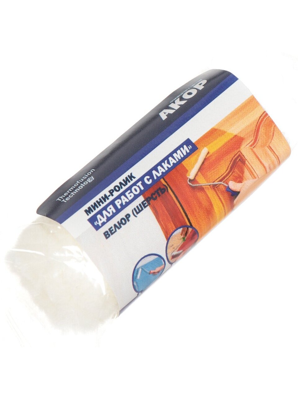 Валик малярный Акор, Мини, велюр, 60 мм, 551 00 060