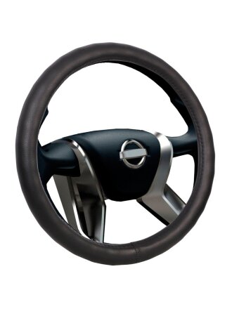 Оплетка на руль Voin Classik, OPLV0801, эко кожа, диаметр 38 см, М, черная