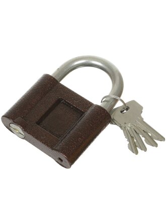 Замок навесной Стандарт, ВС-1.03С, 7 459, коробка, цилиндровый, медный, 84х117х20 мм, 3 ключа