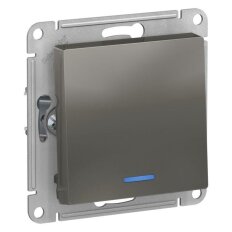 Механизм выключателя 1-кл. СП AtlasDesign 10А IP20 (сх. 1а) 10AX с подсветкой сталь SchE ATN000913 Механизм выключателя 1-кл. СП AtlasDesign 10А IP20 (сх. 1а) 10AX с подсветкой сталь SchE ATN000913