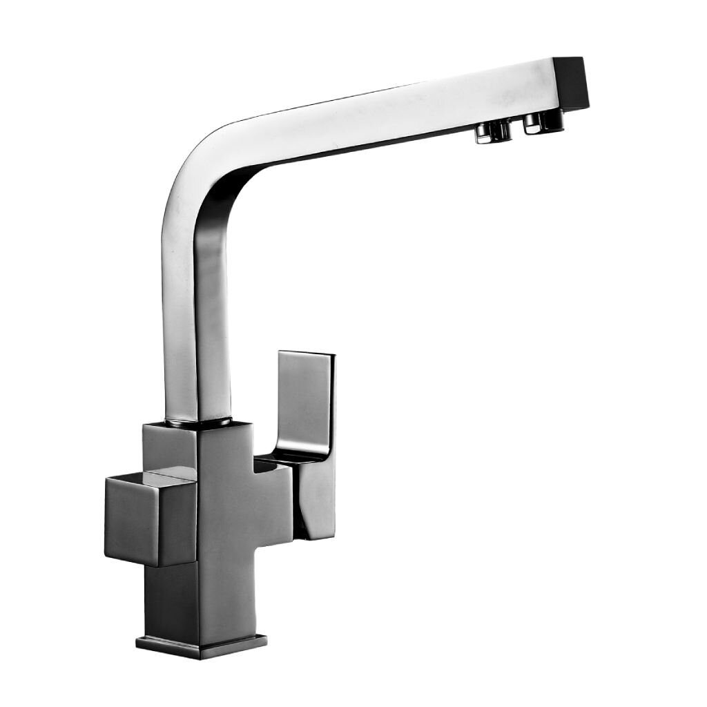 Смеситель для кухни, Rossinka, с картриджем, с подключением к фильтру, хром, Z35-32