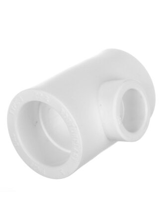 Тройник переходной полипропилен, 32х50х32 мм, белый, РосТурПласт