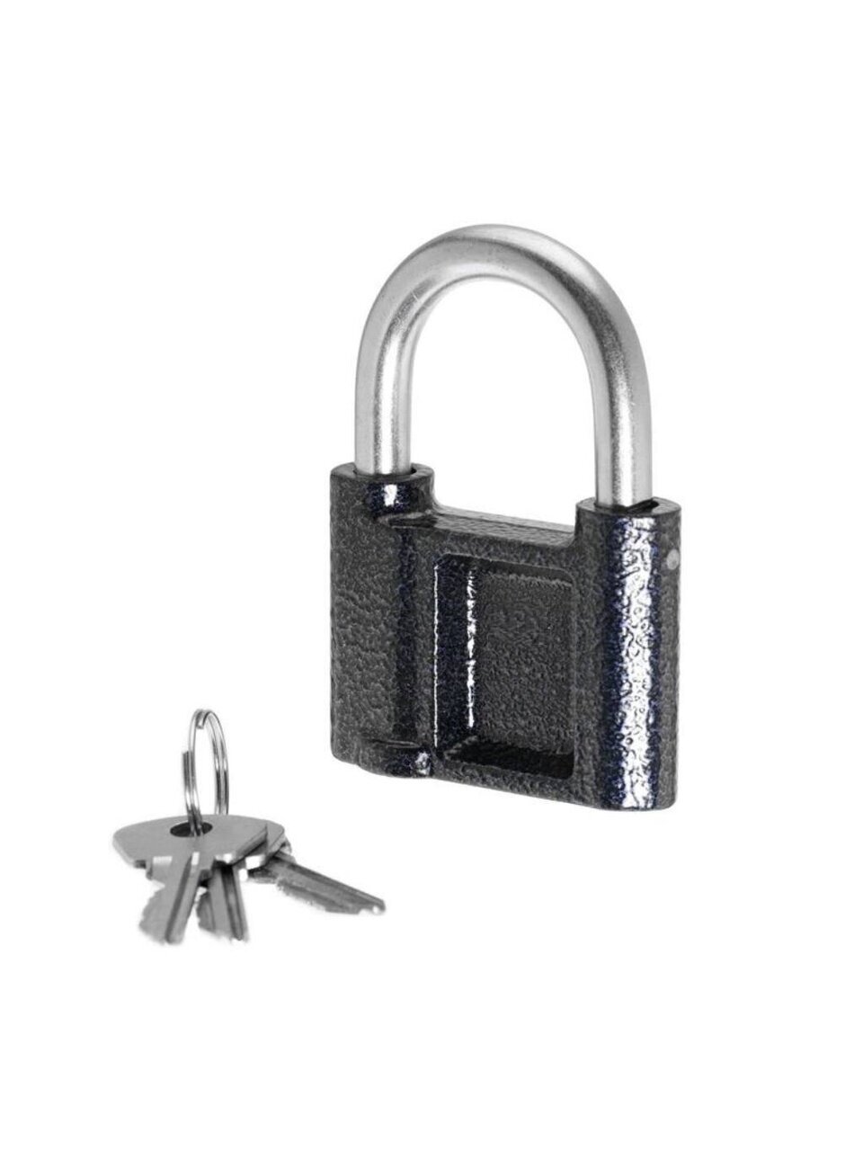 Замок навесной Абсолют, ВС 1-2А, БП-00017843/14045, цилиндровый, серый, 70 мм, 3 ключа