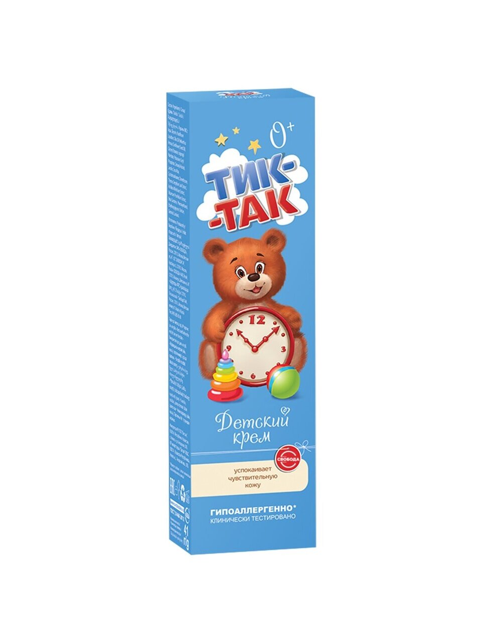 Крем детский Тик-Так, Свобода, для тела, в тубе, 41 г