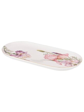 Блюдо керамика, овальное, 30.5 см, Irises, Lefard, 590-342