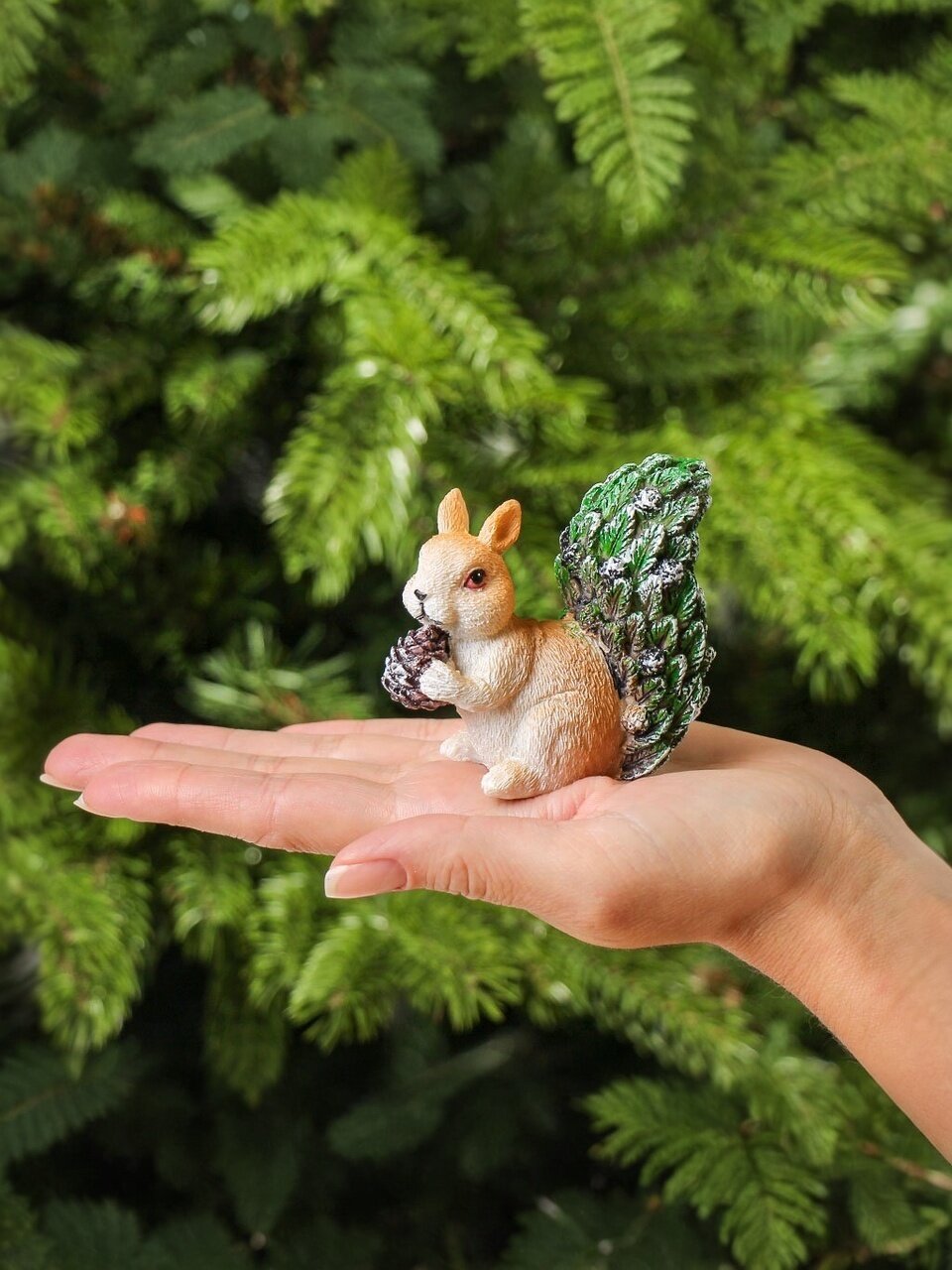 Фигурка декоративная полистоун, Белка, 7х4х7 см, Y4-9792