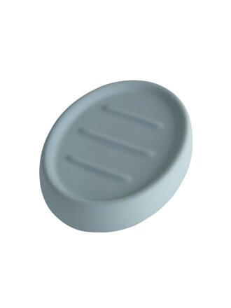Мыльница Zenfort, Soft, керамика, 9х12.5х2.5 см, голубая
