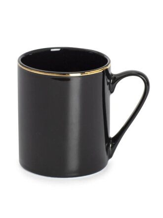 Кружка фарфор, 330 мл, Black Gold, Domenik, DM3014
