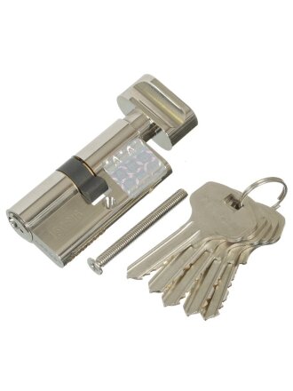 Личинка замка двери Apecs, SC-60-C-NI (SC-60-Z-C-NI), 2938, с заверткой, никель