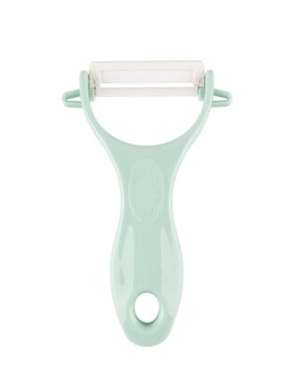Овощечистка керамика, 13х8 см, рукоятка пластик, Mallony, Mentolo, 103620