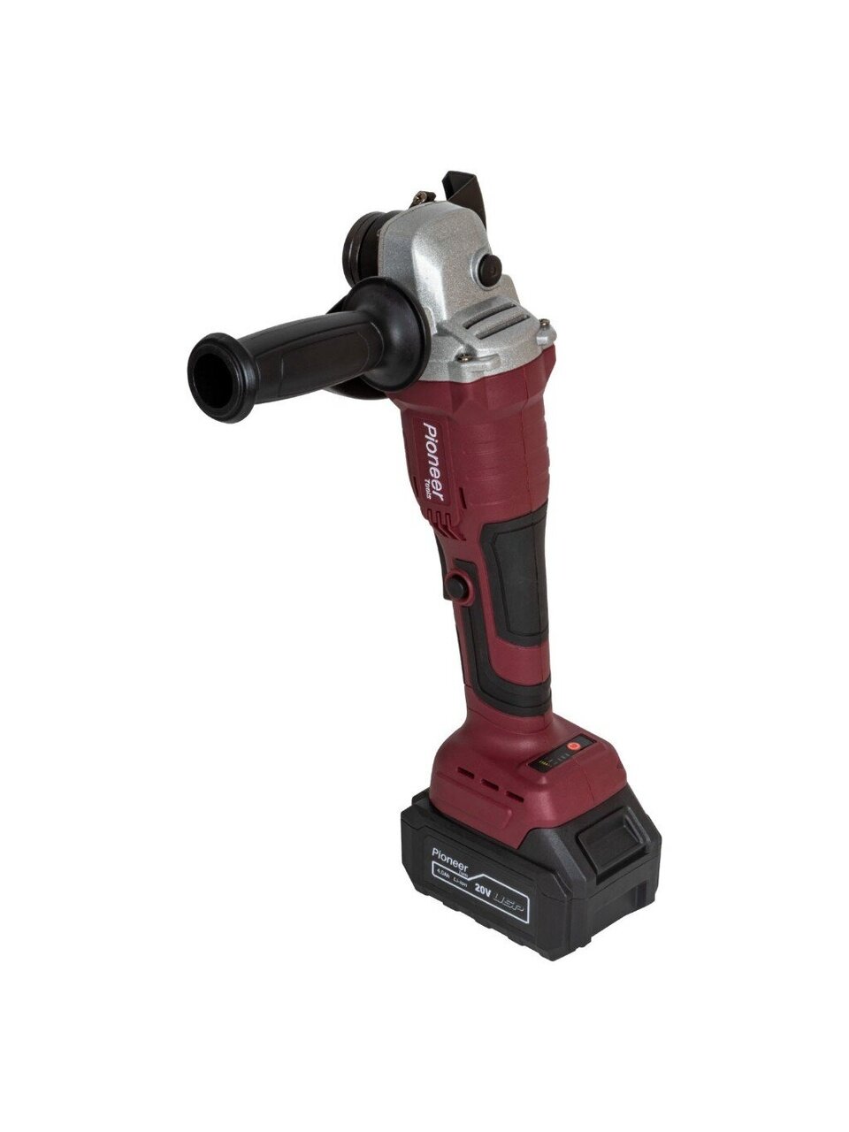 Угловая шлифовальная машина аккумуляторная, Pioneer, AG-M20V-125-01B USP, 125 мм, 19209