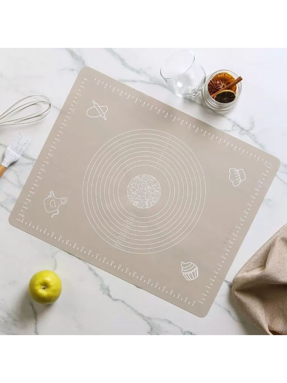 Коврик кухонный силикон, 40 х 50 см, Daniks, Pollin