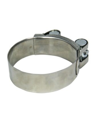 Хомут обжимной червячный усиленный, 17-19 мм, оцинкованный, индивидуальная упаковка, MasterProf, ИС.140801