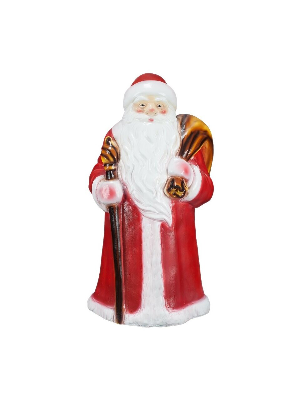Фигурка садовая Дед Мороз в красном, 30х63 см, гипс, новогодняя, 319